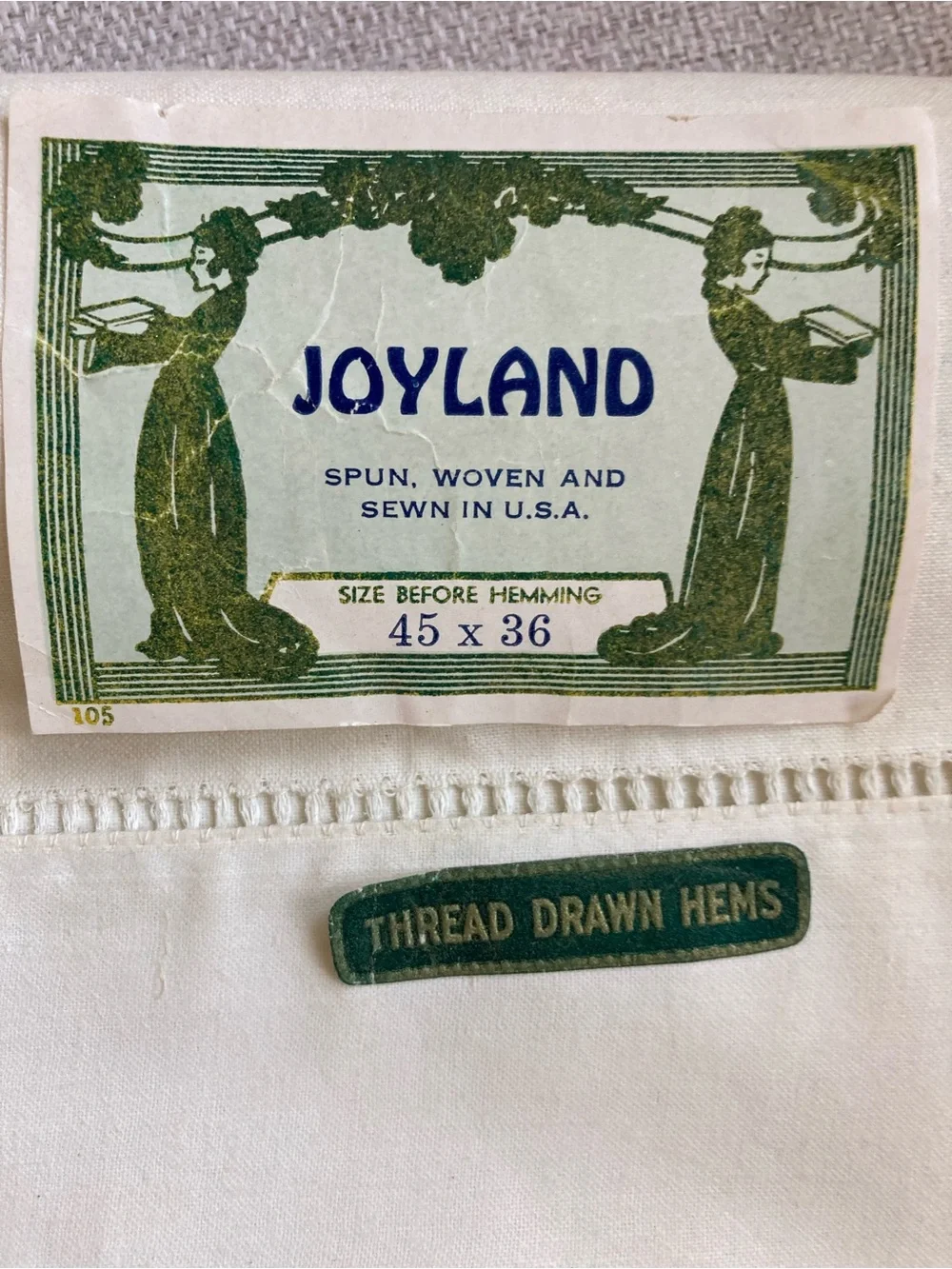 Joyland Pillowcases with Gold Crochet Trim - Set of 2
